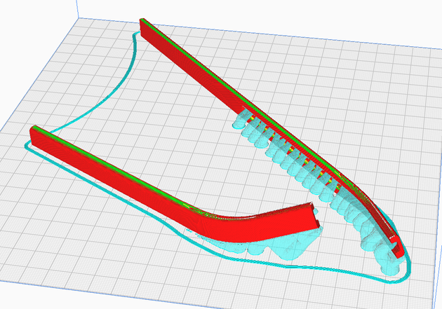 Light sticks in slicer